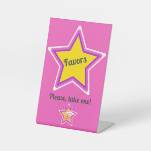 Schattige Afstuderen Super Afstudeerder Roze - Fav Reclamebord Met Voetstuk