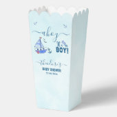 Schattige Ahoy Het is een Boy Sailboat Nautisch Ba Bedankdoosjes (Voorkant)