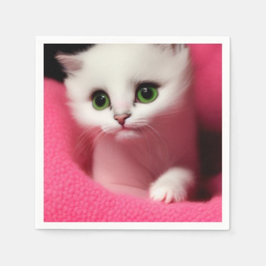 Schattige Ai Kitten Servet (Voorkant)