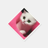 Schattige Ai Kitten Servet (Hoek)