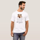 Schattige Airedale-hond papa grappig T-shirt (Voorkant volledig)