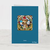 Schattige Airedale Kerstkaart Feestdagen Kaart (Achterkant)