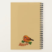 Schattige Akepa Notitieboek (Achterkant)