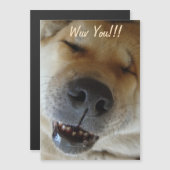 schattige akita glimlachend grappige hondenliefde (Voorkant / Achterkant)