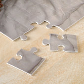 schattige akita hond die gekleed is voor kerstmis legpuzzel (Zijkant)