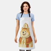 Schattige Akita Paus - Grappig Hond Design Schort (Gedragen)