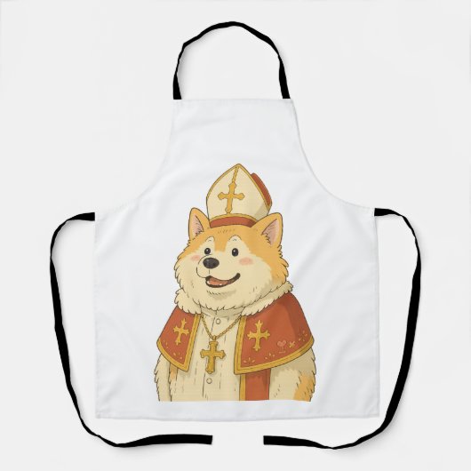 Schattige Akita Paus - Grappig Hond Design Schort (Voorkant)