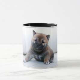 Schattige Akita puppy dog, koffiebeker Mok