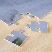 schattige akita zoende sneeuwfoto akita legpuzzel (Zijkant)