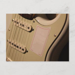 Schattige akoestische gitaar briefkaart