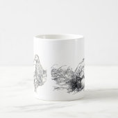 Schattige Alaska Puffins B & W Coffee Cup Mok (Center)