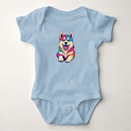 Schattige Alaskan Malamute Romper