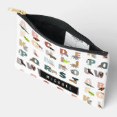 Schattige alfabet ABC Animals Custom Name School Etui (Open)