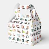 Schattige alfabet ABC Dieren Bedankdoosjes (Achterkant)