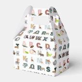 Schattige alfabet ABC Dieren Bedankdoosjes (Voorkant Zijde)