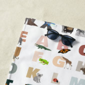 Schattige alfabet ABC Dieren Strandlaken (In situ)