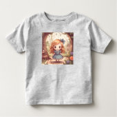 Schattige Alice in Wonderland Fantasievolle Bos Ku Kinder Shirts (Voorkant)