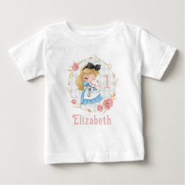 Schattige Alice in Wonderland Meisje Baby T-Shirt