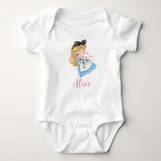 Schattige Alice in Wonderland Meisje Romper (Voorkant)
