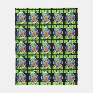 Schattige Alien – Galactische Lachsalvo's Ruimtepr Fleece Deken