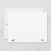 Schattige Alien Space Baby shower dank je kaart (Achterkant)