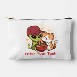Schattige Alienkat Ramen Kawaii Kunst Etui