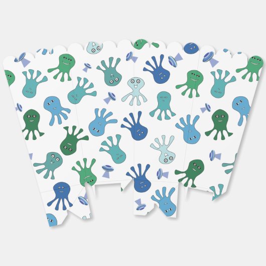 Schattige Aliens Verjaardagsfeest Bedankdoosjes (Ongevouwen)