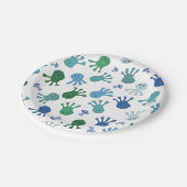 Schattige Aliens Verjaardagsfeest Papieren Bordje (Gekanteld)