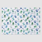 Schattige Aliens Verjaardagsfeest Tissuepapier (Voorkant)