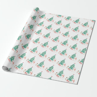 Schattige All-white Christmas Cadeaupapier