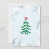 Schattige All-white Christmas Kaart (Achterkant)