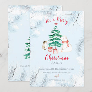 Schattige All-white Christmas Kaart