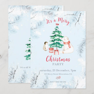 Schattige All-white Christmas Kaart