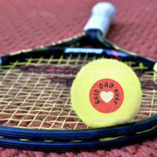 Schattige allerbeste papa ooit rood en wit hart li tennisballen