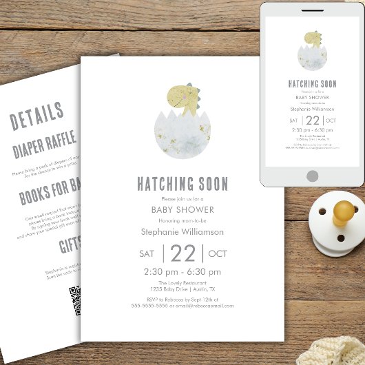 Schattige Alles in Een Uitkomen Kort Dinosaurus Ba Kaart