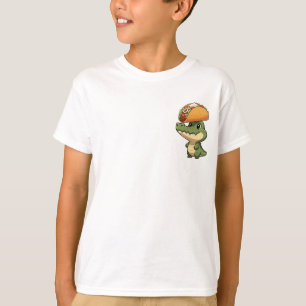Schattige Alligator Balanceert een Reusachtige Gel T-shirt