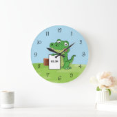 Schattige alligator met hart en eigen naam  grote klok (Huis)