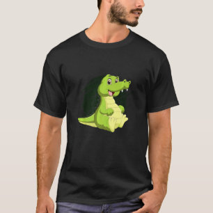 Schattige Alligator Reptielen Dierentuin Dieren Vi T-shirt