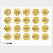 schattige alligator ronde sticker (Vel)