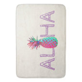 Schattige Aloha Hawaiaanse Ananas Badmat (Voorkant Verticaal)