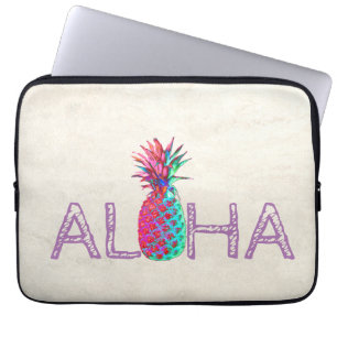 Schattige Aloha Hawaiaanse Ananas Laptop Sleeve
