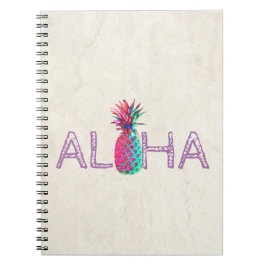 Schattige Aloha Hawaiaanse Ananas Notitieboek
