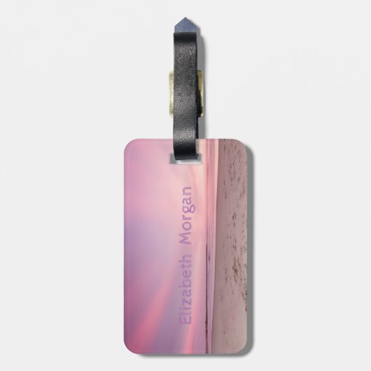 Schattige Aloha Hawaïaanse ananas, strand zonsonde Bagagelabel (Achterkant verticaal)