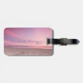 Schattige Aloha Hawaïaanse ananas, strand zonsonde Bagagelabel (Achterkant horizontaal)