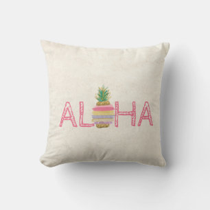 Schattige Aloha Hawaiian Striped Pineappel Kussen