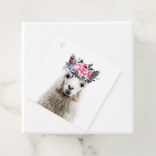 Schattige Alpaca Bedankjes Labels (In situ)