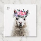 Schattige Alpaca Bedankjes Labels (Voorkant)