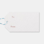 Schattige Alpaca Christmas Holiday Gift Label Cadeaulabel (Achterkant Horizontaal)