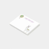 Schattige Alpaca Heet Lucht Ballon Notitie Van Post-it® Notes (Schuin)