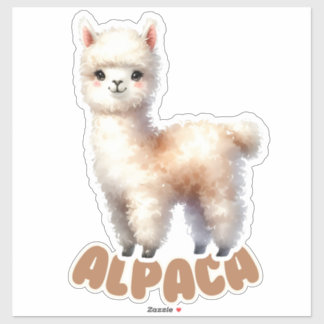 Schattige Alpaca - Kwekerij Sticker